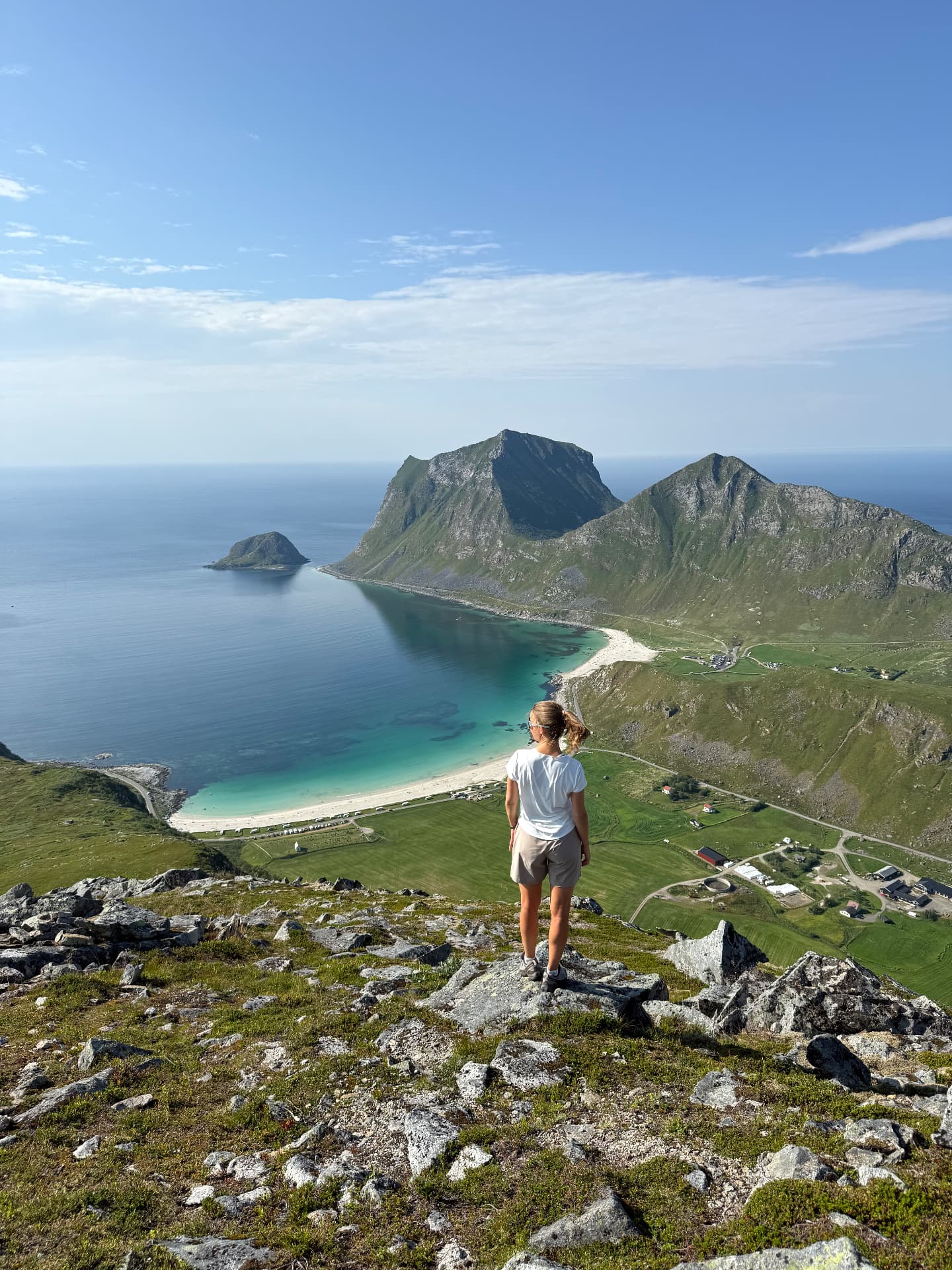 Utsikt över Haukland, Lofoten